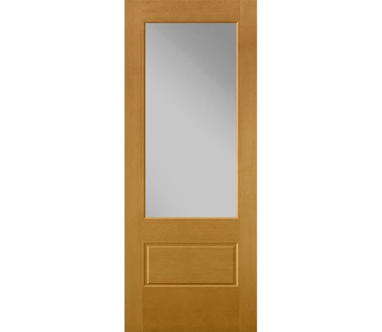 Oklahoma City 3 Quaters Light Fiberglass Entry Door