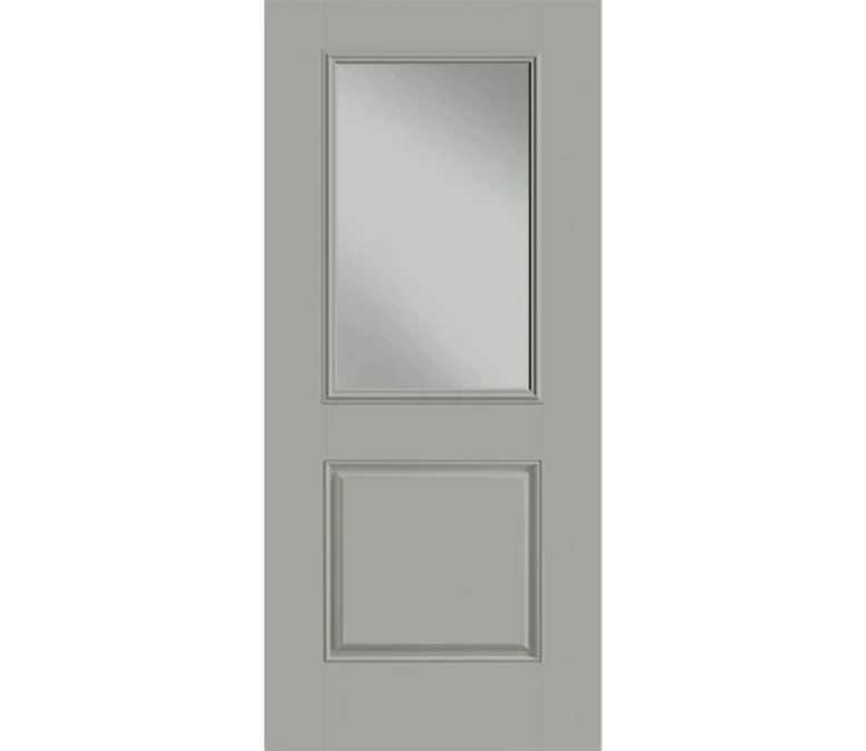 Oklahoma City Half Light 1 Panel Fiberglass Entry Door